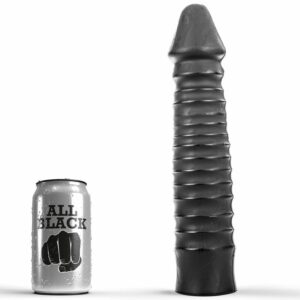 All Black analdildo 26 cm svart