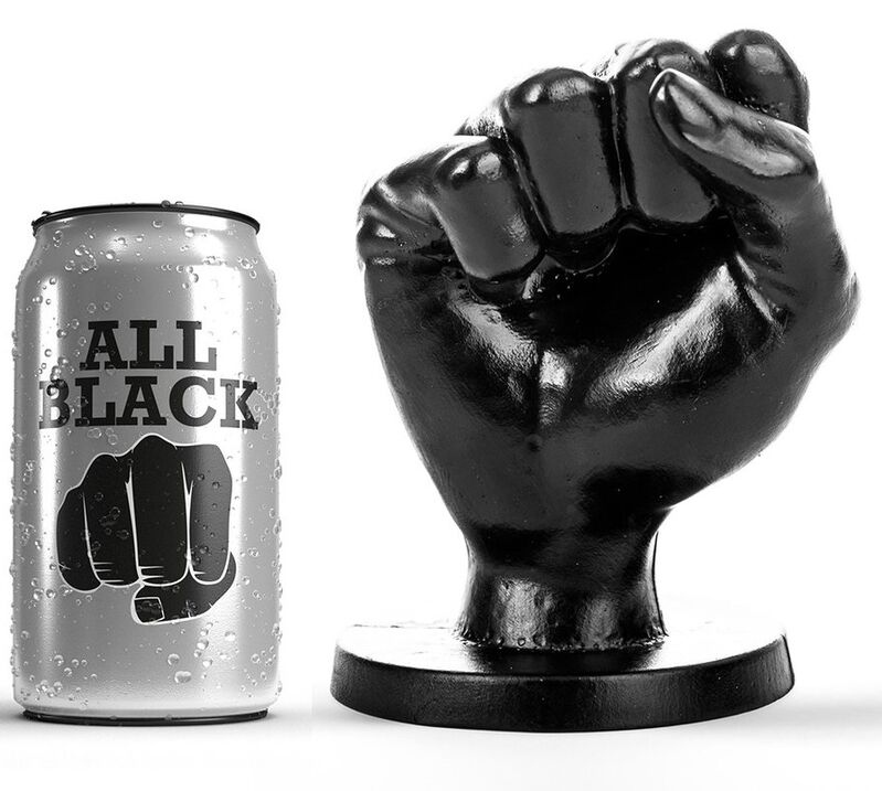 All black fisting näve 14 cm