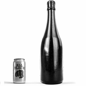 All Black analdildo flaska 39 cm svart stor