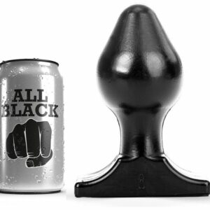 All black buttplug 16 x 8 cm