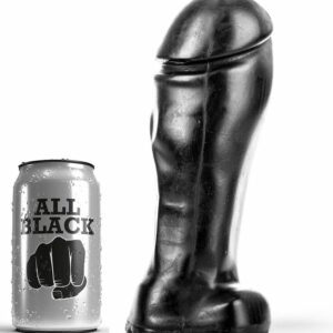 All black analdildo XL 22 cm svart