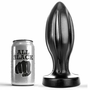All black buttplugg xl 21 cm svart