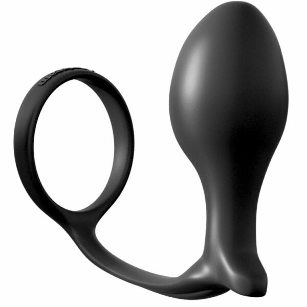 anal fantasy penisring med plug silikon
